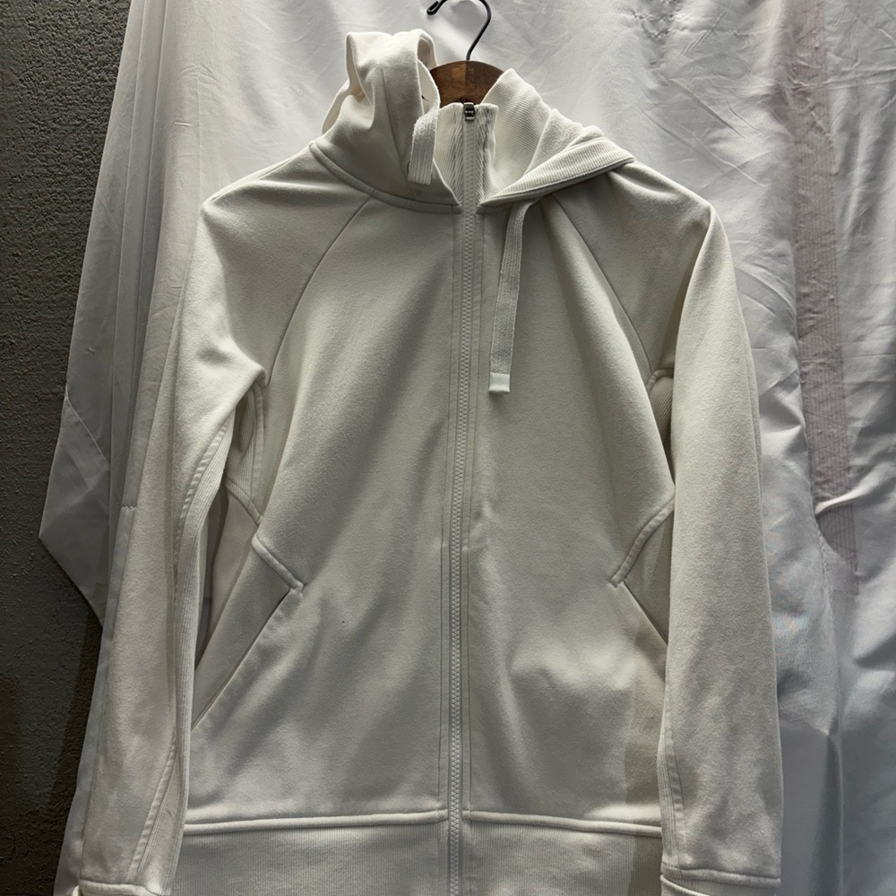 Athleta Women's Cream Zip-Up Jacket